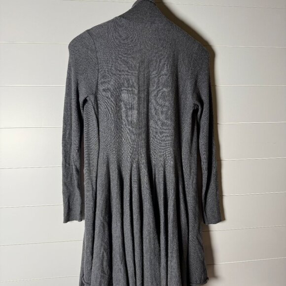 Kinross Open Cardigan 100% Cashmere Gray Size Small - Picture 5 of 7
